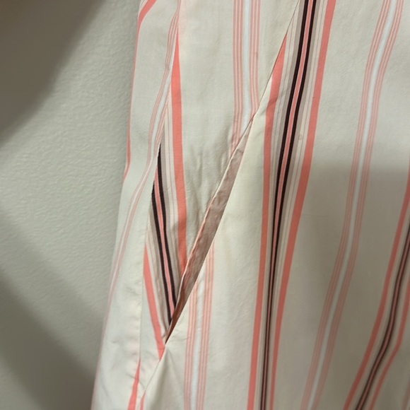 Caliban Women’s Striped Cotton Button Front Shirt Dress Sz 8 (IT 44) Classic - Picture 7 of 11